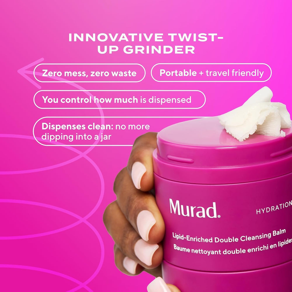 Soft, radiant skin hint after cleansing with Murad Lipid-Enriched Cleansing Balm