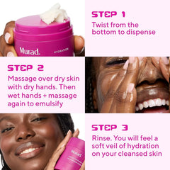 Murad Lipid-Enriched Cleansing Balm travel-friendly packaging shown for on-the-go use
