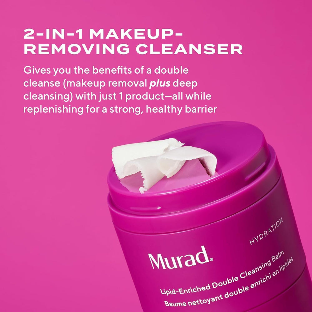 Murad Lipid-Enriched Cleansing Balm twist-up grinder demonstrates mess-free dispensing
