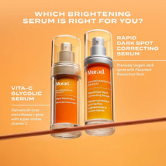 Evening skincare scene with Murad serum for continuous brightening