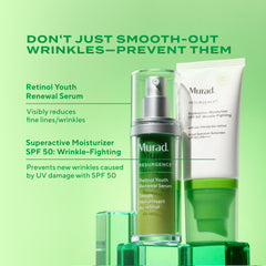 Murad Superactive SPF 50 packaging and product collection