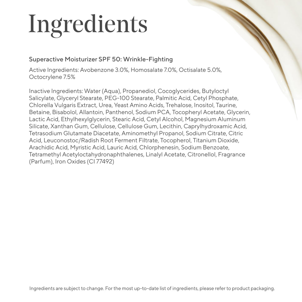 Close-up of skin after applying Murad Superactive SPF 50 with a radiant glow
