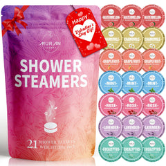 MURAN SHOWER lavender steamers closeup for relaxing aromatherapy in the shower.