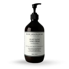 Murchison-Hume Velvet Glove bottle showing eco-friendly refillable packaging for sustainable care.