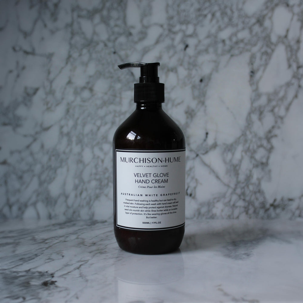 Plant-based ingredients like shea butter nurture dry hands.