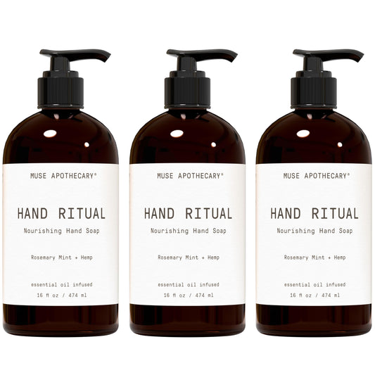 Muse Apothecary Hand Ritual foaming-lather for gentle cleansing and lasting moisture.