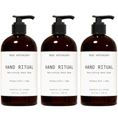 Muse Apothecary Hand Ritual foaming-lather for gentle cleansing and lasting moisture.