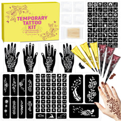MuseLuxe tattoo templates kit showing 126 designs for easy DIY body art creation.