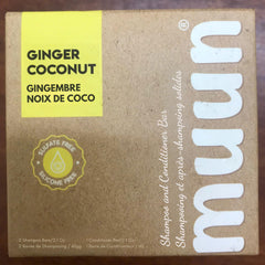 Muun Ginger shampoo bar Pack 3 travel-friendly bar for gym and trips.