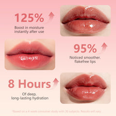 Muxmrx PDRN Lip Sleeping Mask features a lightweight non-sticky gel texture