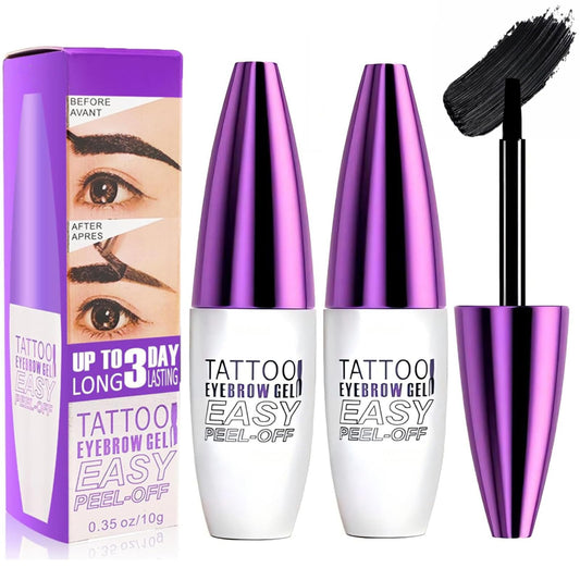 MVC Tattoo Eyebrow Gel 2-Pack packaging for easy at-home brow tint.