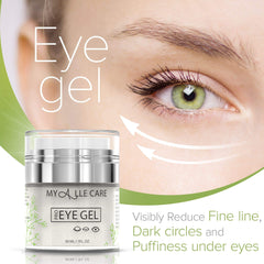Front view of My Alle Care Eye Gel packaging for premium care