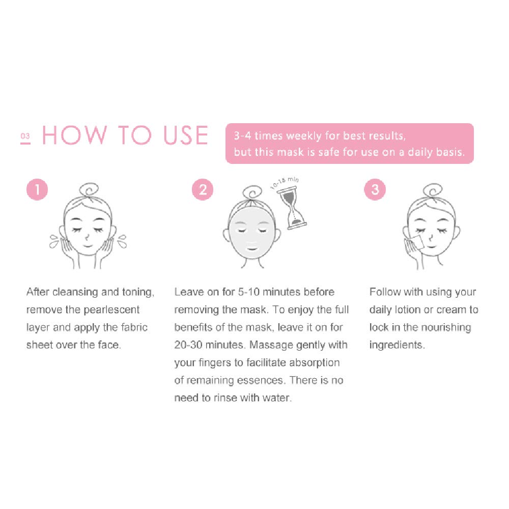 My Beauty Diary Squalene mask sheet close-up showing silky texture
