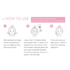 My Beauty Diary Squalene mask sheet close-up showing silky texture
