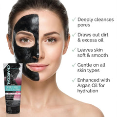 My Beauty Spot mask texture mid-application highlights rich charcoal gel