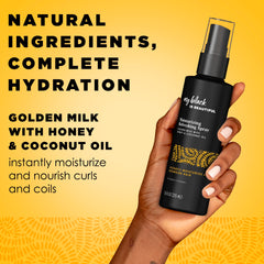 MY BLACK IS BEAUTIFUL Detangling Spray mist demonstrates quick application for styling