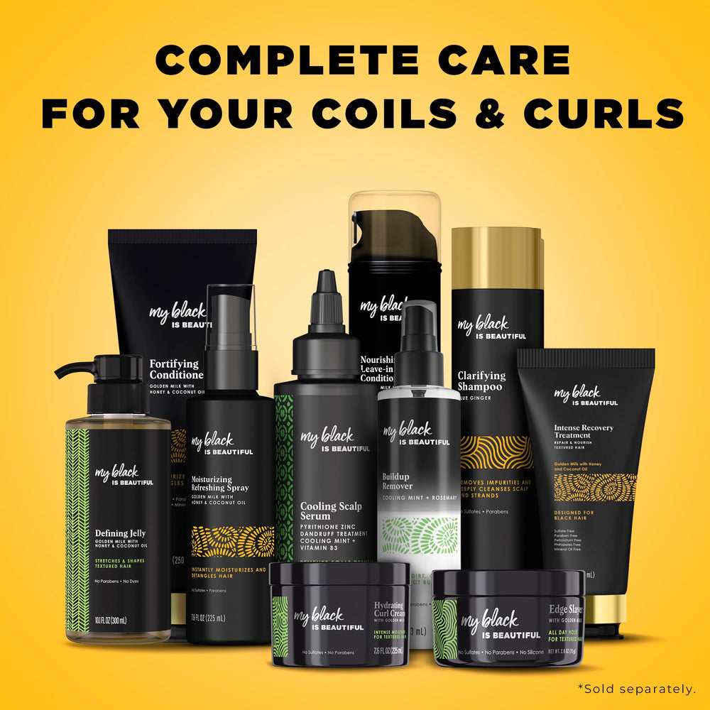 Sulfate free label emphasizes gentle cleansing for textured hair