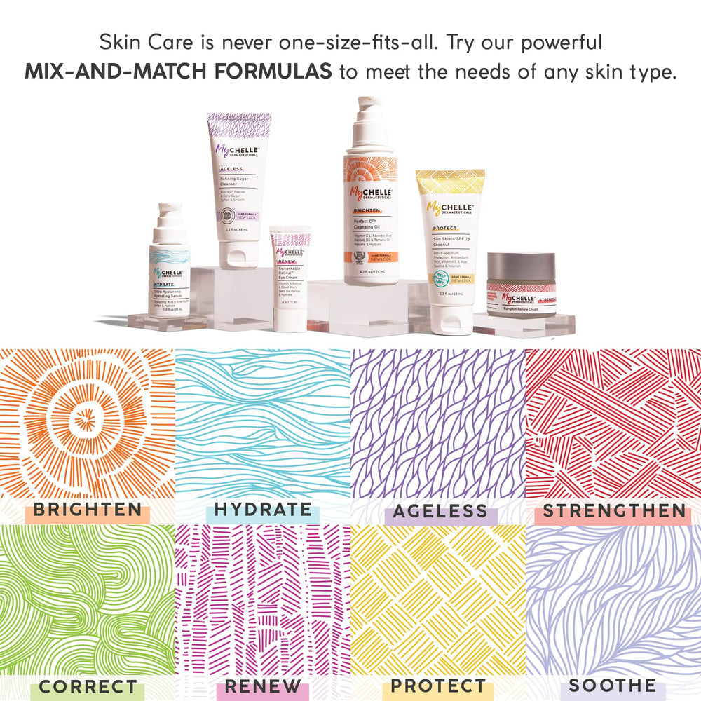 MyChelle Fruit Enzyme Hydrating Mist close-up with mangosteen and turmeric.
