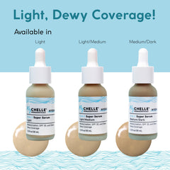 MyCHELLE Light Serum tinted finish delivers hydrated, natural look
