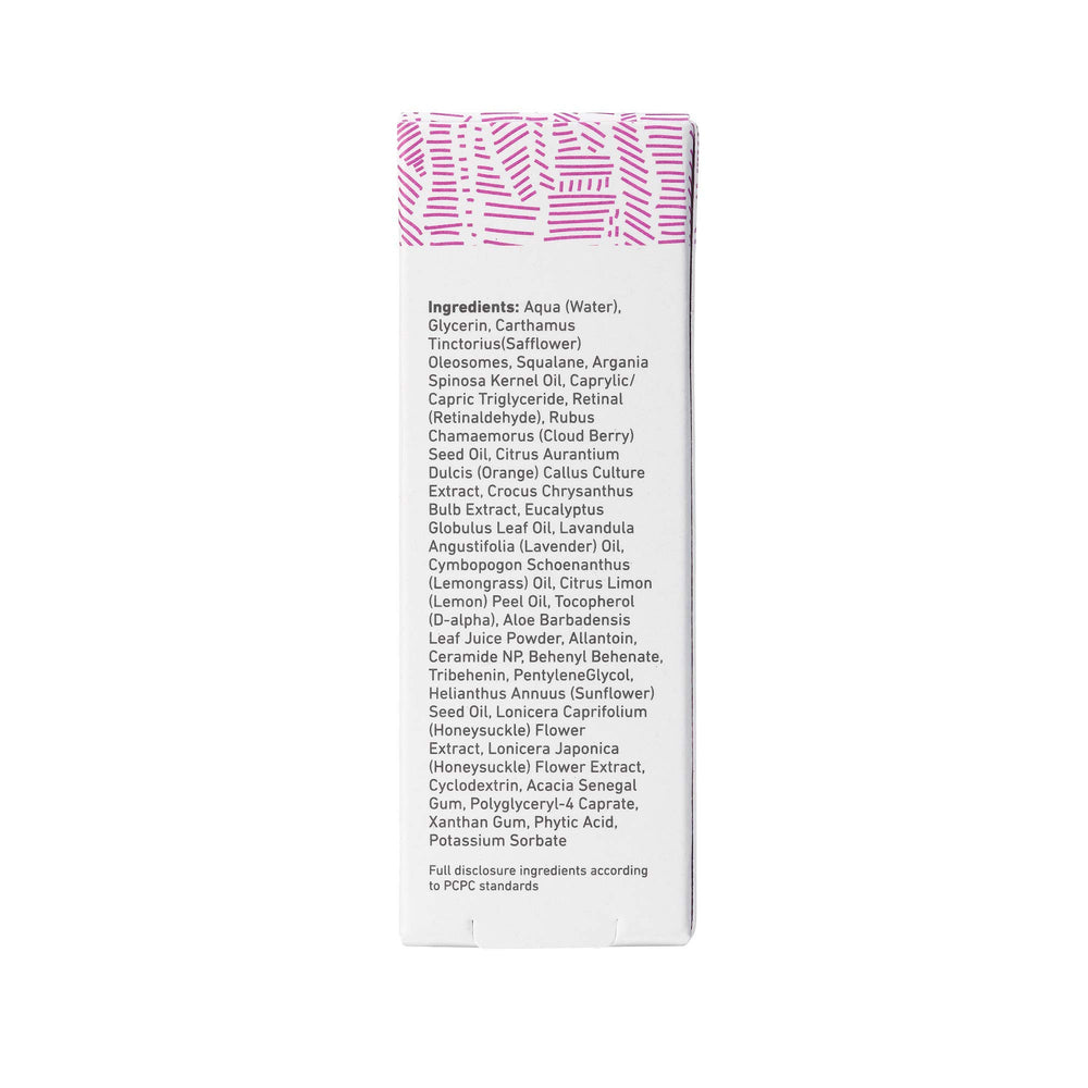 Close-up of Retinal Eye Cream jar showing texture and consistency