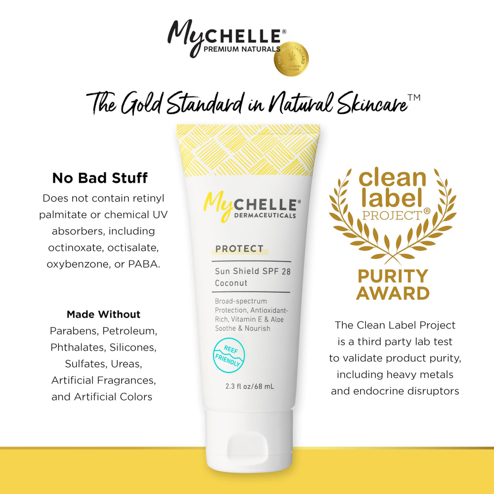 MyChelle Sun Shield Liquid SPF 30 daily use and reapplication on skin