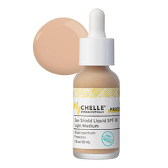 MyChelle Sun Shield Liquid SPF 30 used as a makeup primer under foundation