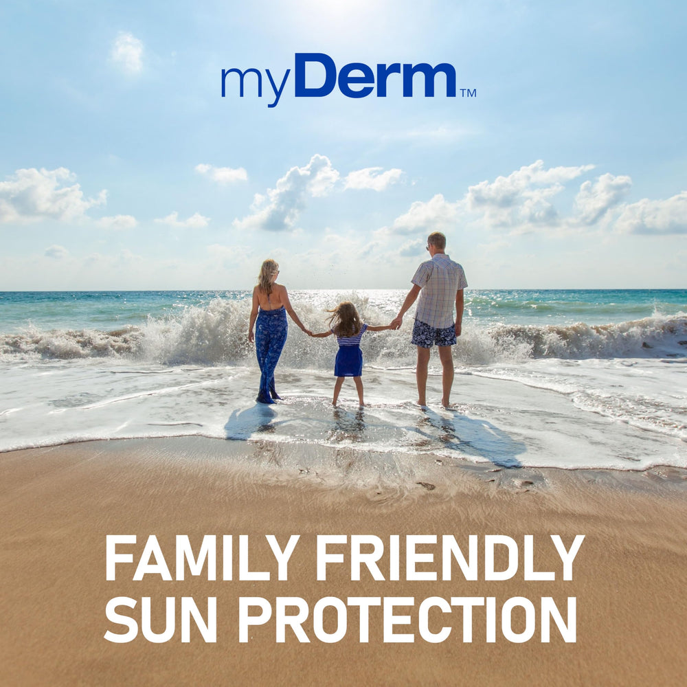 MyDerm 128oz bulk bottle keeps families stocked for seasons.