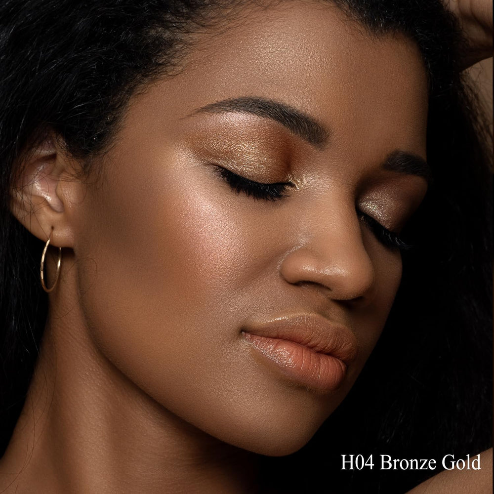 MYMERRY highlighter on brow bone for lifted, luminous eyes