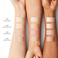 MYMERRY Dewy Highlighter Stick provides leg glow with a sheer finish.