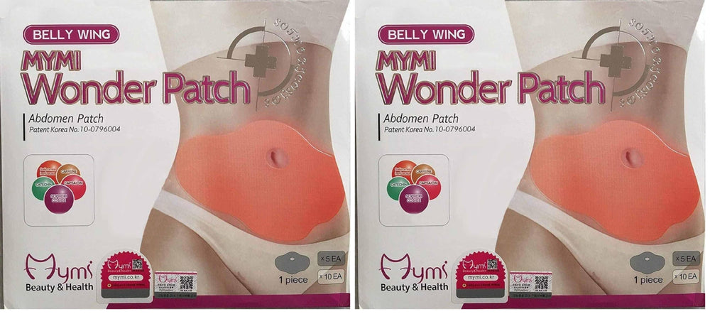 Mymi Wonder Body Applicator Wrap on stomach for gentle shaping and comfort.