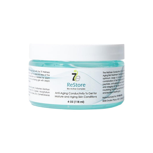 Myolift Restore Gel bottle pouring for even application and hydration