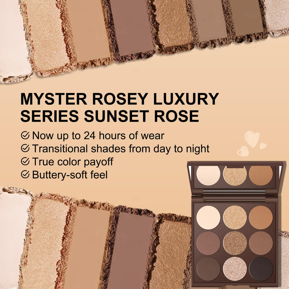 MYSTER ROSEY velvet-texture eyeshadow blends effortlessly