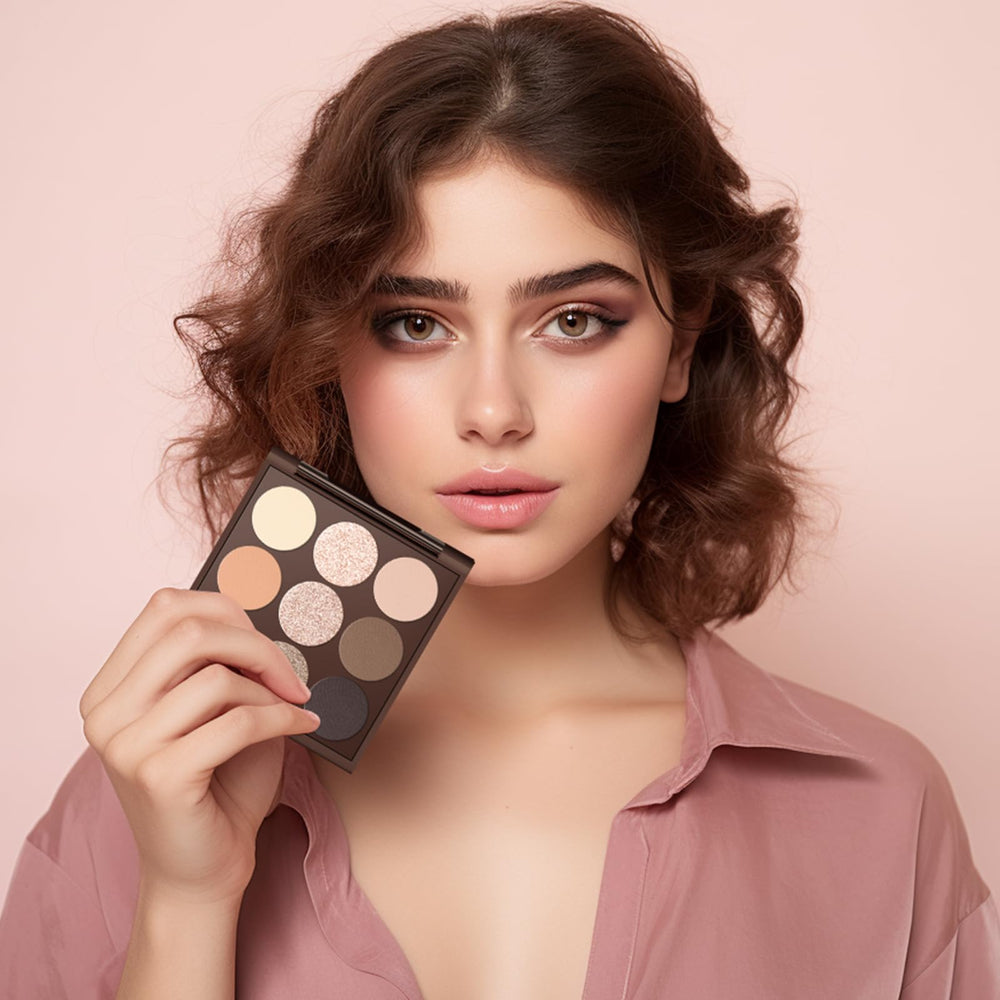 MYSTER ROSEY neutral palette range for natural to smoky eye looks
