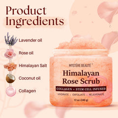MYSTÉRE BEAUTÉ Himalayan Salt Scrub almond oil for silky skin