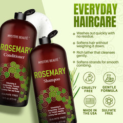 MYSTÉRE BEAUTÉ Rosemary Conditioner application smoothing hair ends