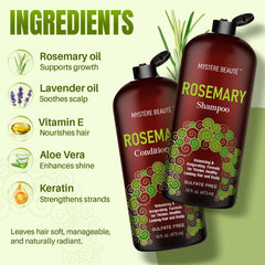 MYSTÉRE BEAUTÉ Rosemary Shampoo lather action close-up for hydrated scalp