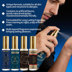 MZANK 4 Pack Cologne for Men gift box, a perfect holiday stocking stuffer.