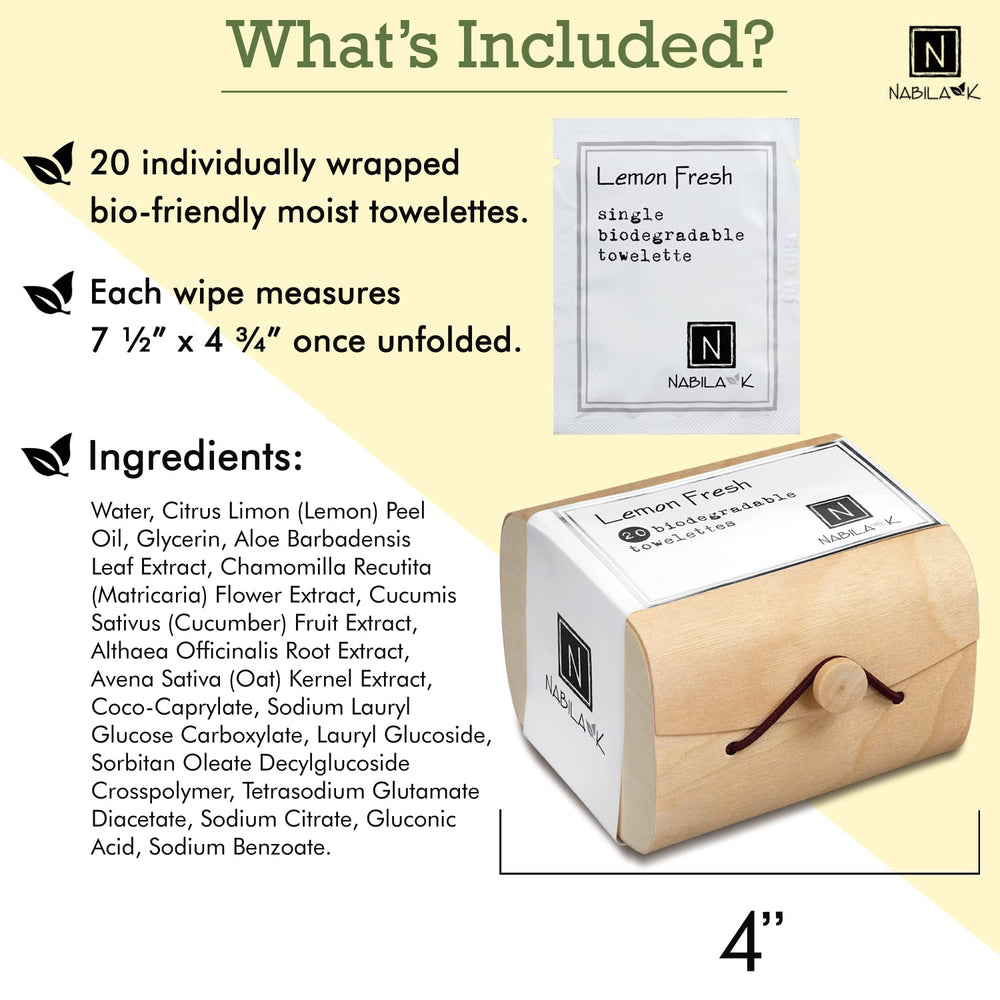 Nabila K bamboo storage case keeps wipes neatly stored