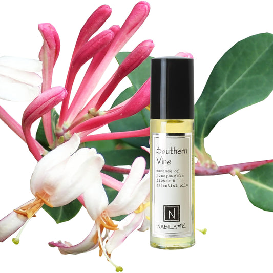 Nabila K Southern Vine roll-on bottle for daily, long-lasting floral scent.