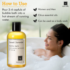 Close-up of the Sweet Surrender label highlighting natural ingredients