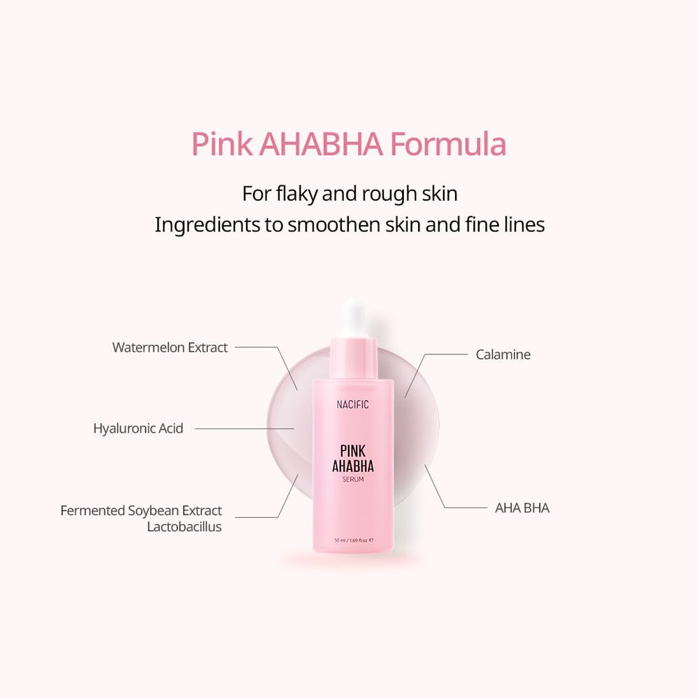 NACIFIC Pink AhaBha cream jar with rich texture.