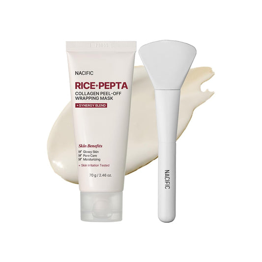 NACIFIC Rice Pepta Collagen mask wrap ready for hydration and firming.