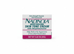 Nadinola moisturizing skin-tone cream bottle for even-toned skin care
