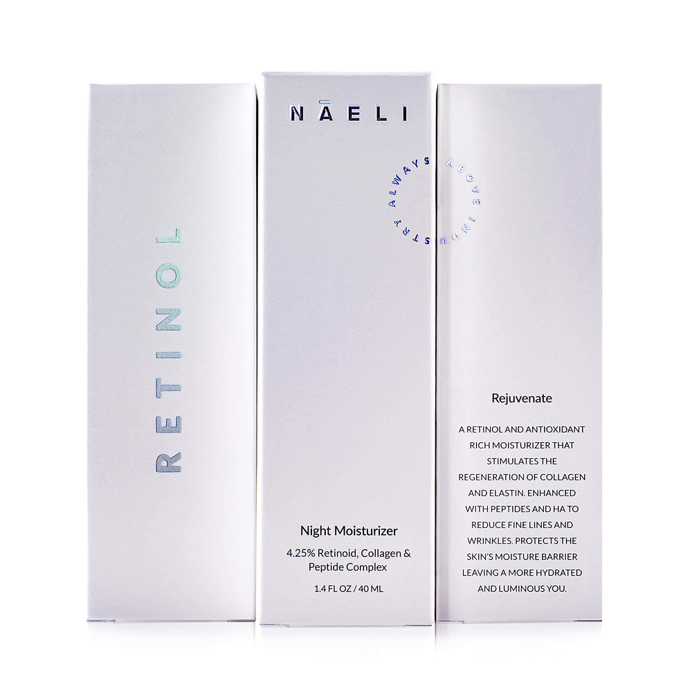 NAELI Retinoid Cream lemongrass aroma enhances evening skincare ritual