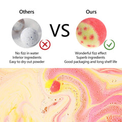 Nagaliving rose aroma bath bomb for a soothing floral experience.