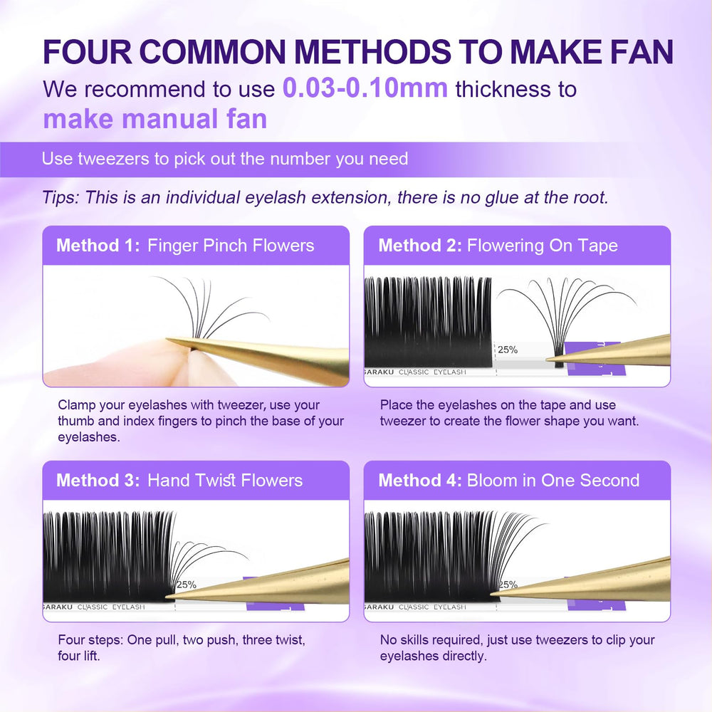 NAGARAKU easy-application, kink-free lashes for pro use