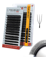 NAGARAKU U 3D UU lash with double tips for fuller fans.