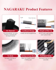 NAGARAKU lightweight U-shaped fans feel comfortable during wear.