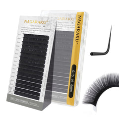 NAGARAKU eyelash extensions Classic curls lineup supports natural, long-lasting volume.