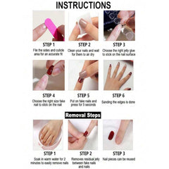 NAIL ANGEL ZJ-01 night-ready glam nails for evening looks